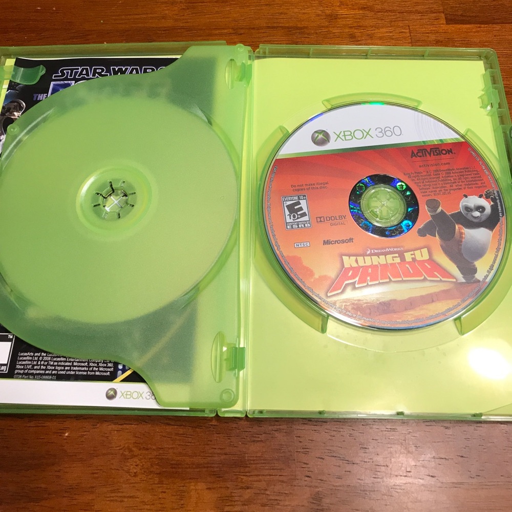 Xbox doble game indiana Jones/Kung fu panda new
